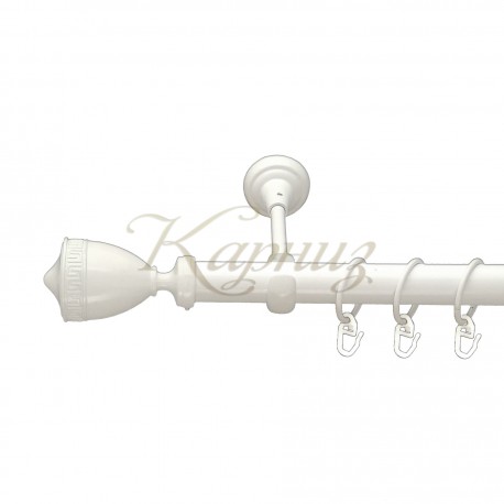 Карниз для штор "Афина 25мм" металлический одинарный открытый